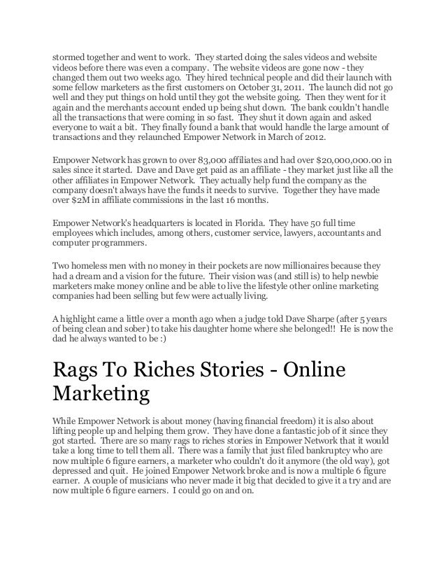 Rags To Riches Stories Of Top Online Marketing Entrepreneurs