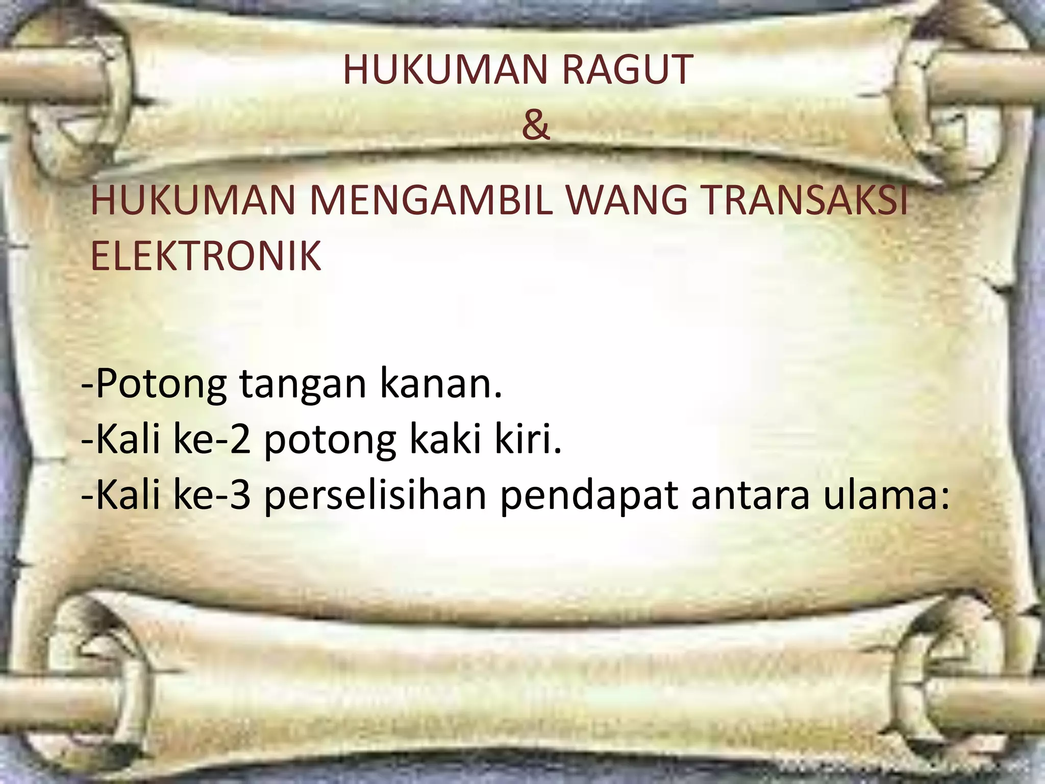 Ragut & transaksi elektronik | PPTX