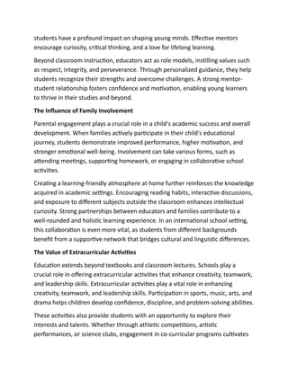 The Role of Educational Institutions in Shaping Future Generations | PDF