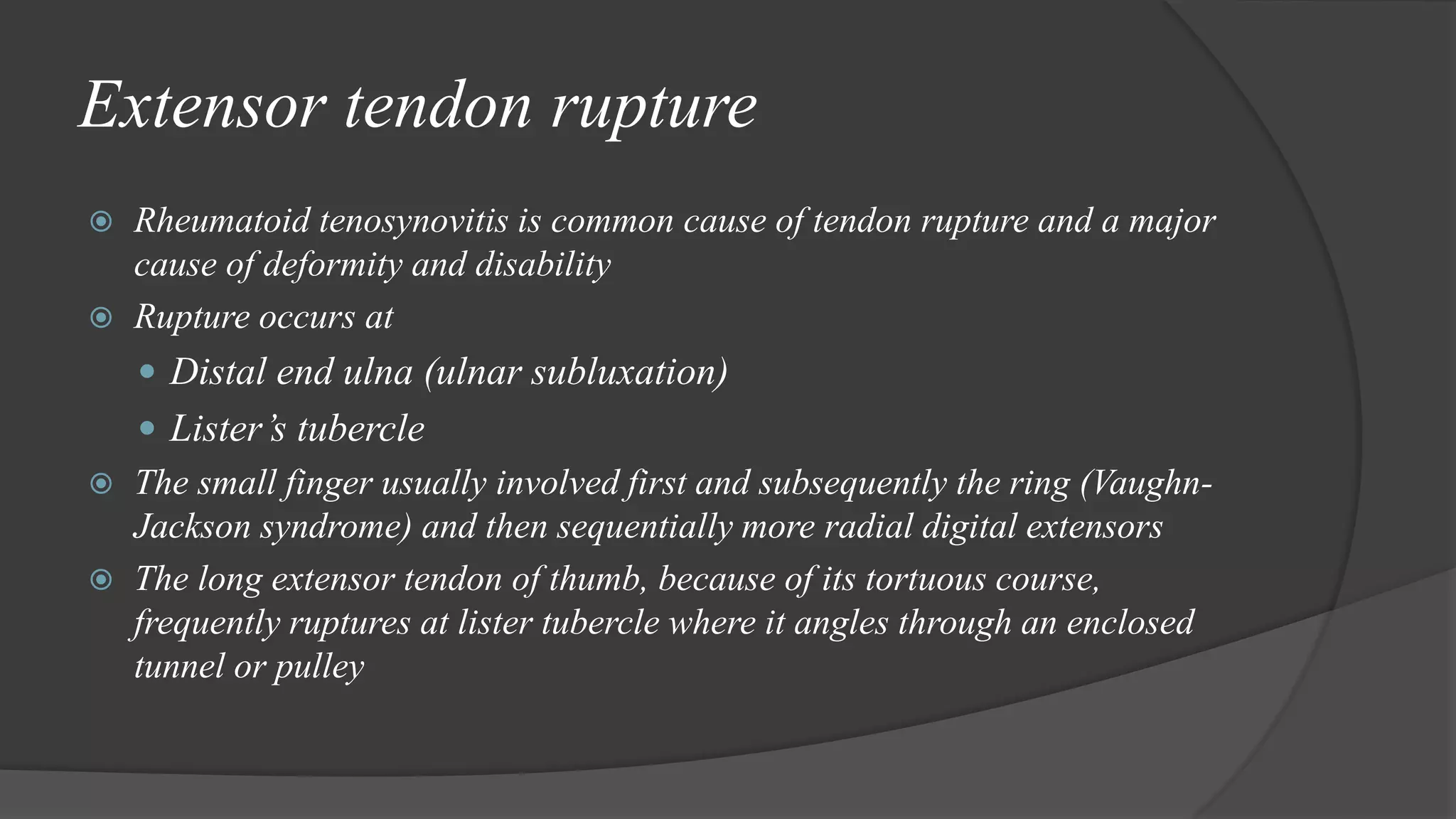 Rheumatoid Hand - Orthopaedics | PPTX