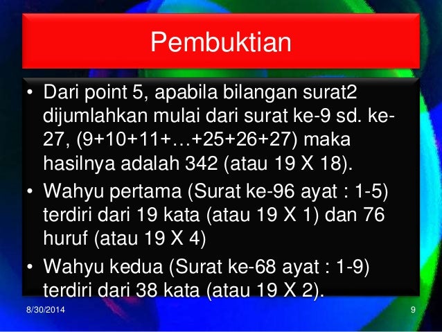 Rahasia angka 19 dalam