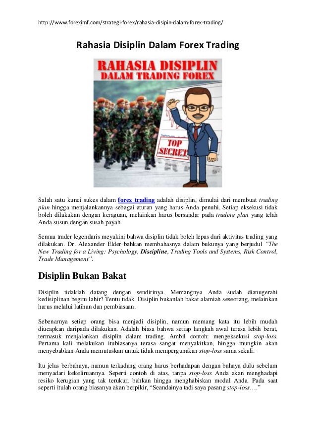 Rahasia trading forex