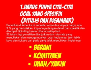 Rahasia gapai cita cita