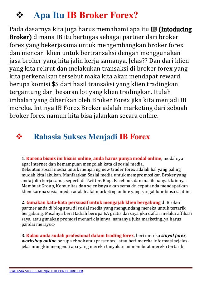 Ib broker forex