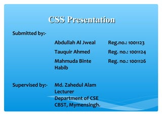 Html & Css presentation | PPT