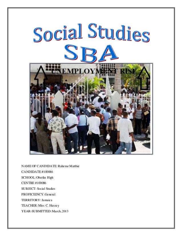 English Sba Cover Page Sample