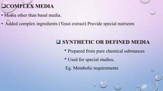 MICROBIOLOGICAL TESTS (CONVENTIONAL METHODS ) | PPTX