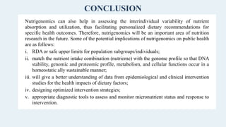 Nutrigenomics - An Advanced Trend in Nutrition | PDF
