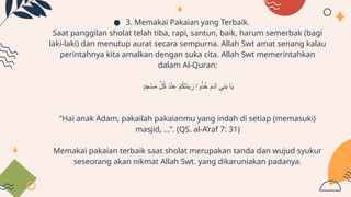 Ppt tentang adab shalat dan zikir lengkap dengan dalil | PPTX