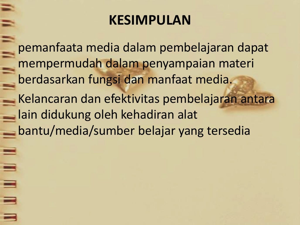 Pemanfaatan media pembelajaran
