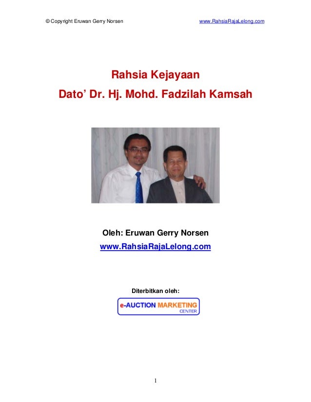 Rahsia kejayaan Dato Fadzilah Kamsah