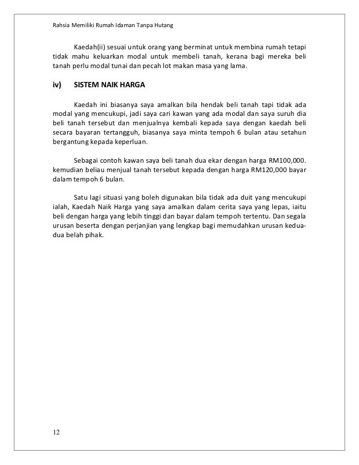 Rahsia Memiliki Rumah Idaman