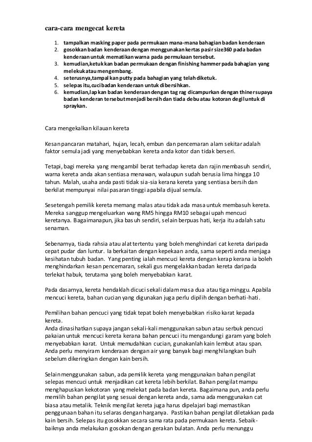 Rahsia teknik mengecat