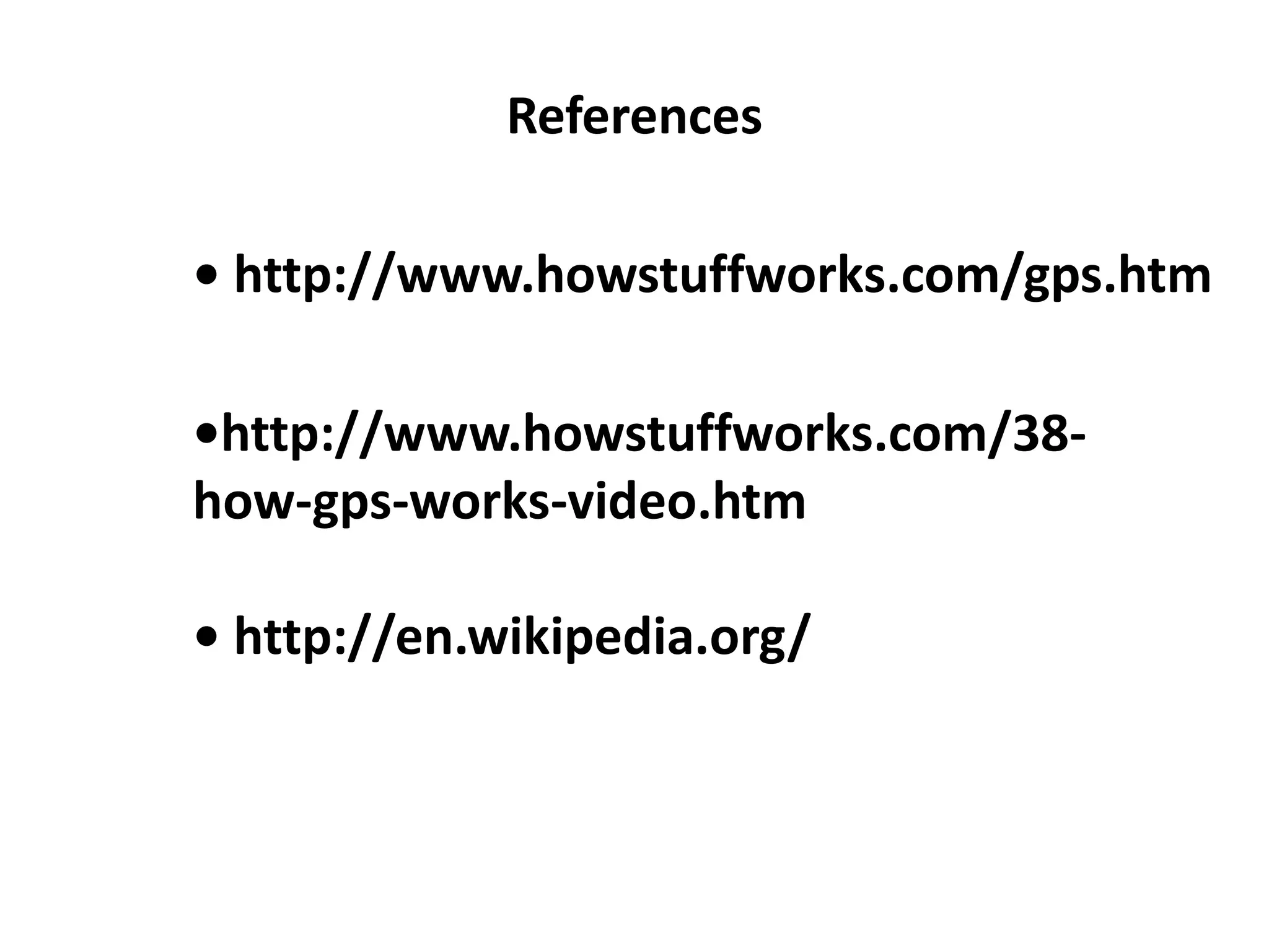 Global positioning System