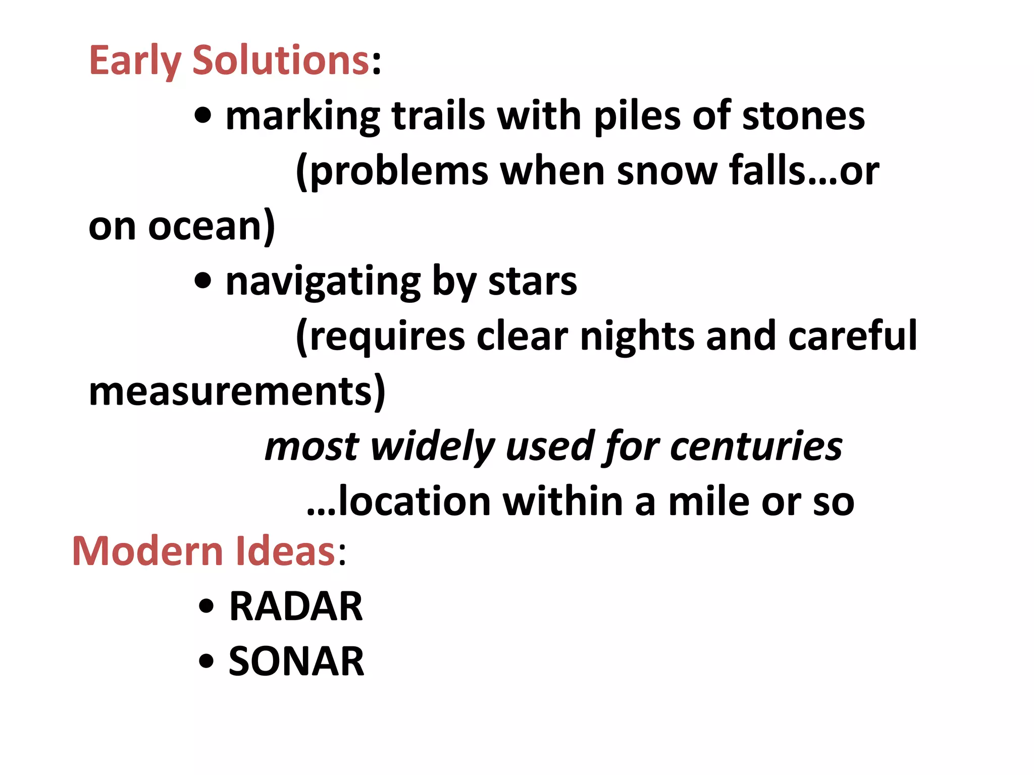 Global positioning System