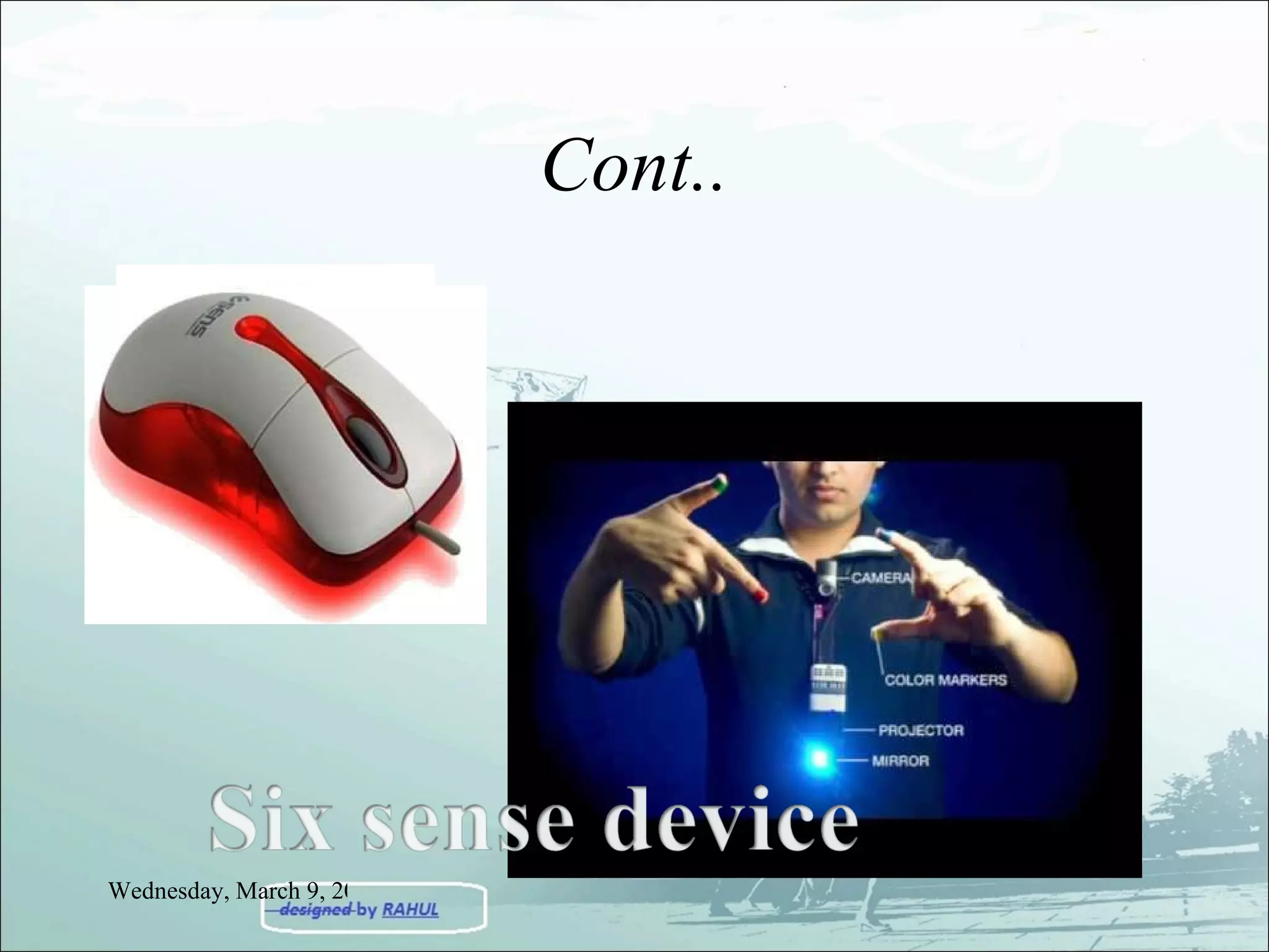 Cont.. Wednesday, March 9, 2011 