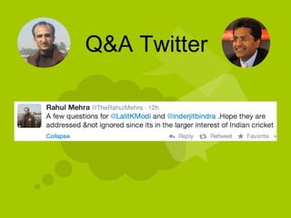 Q&A Twitter
 