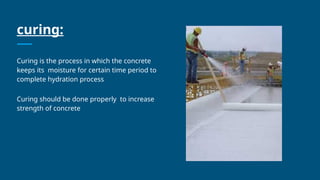Concrete technology steps in manufacturing of concrete | PPTX