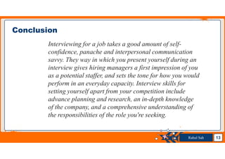 Interview skill | PDF