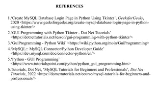 student management system by using tkinter mysql crud operation | PPTX