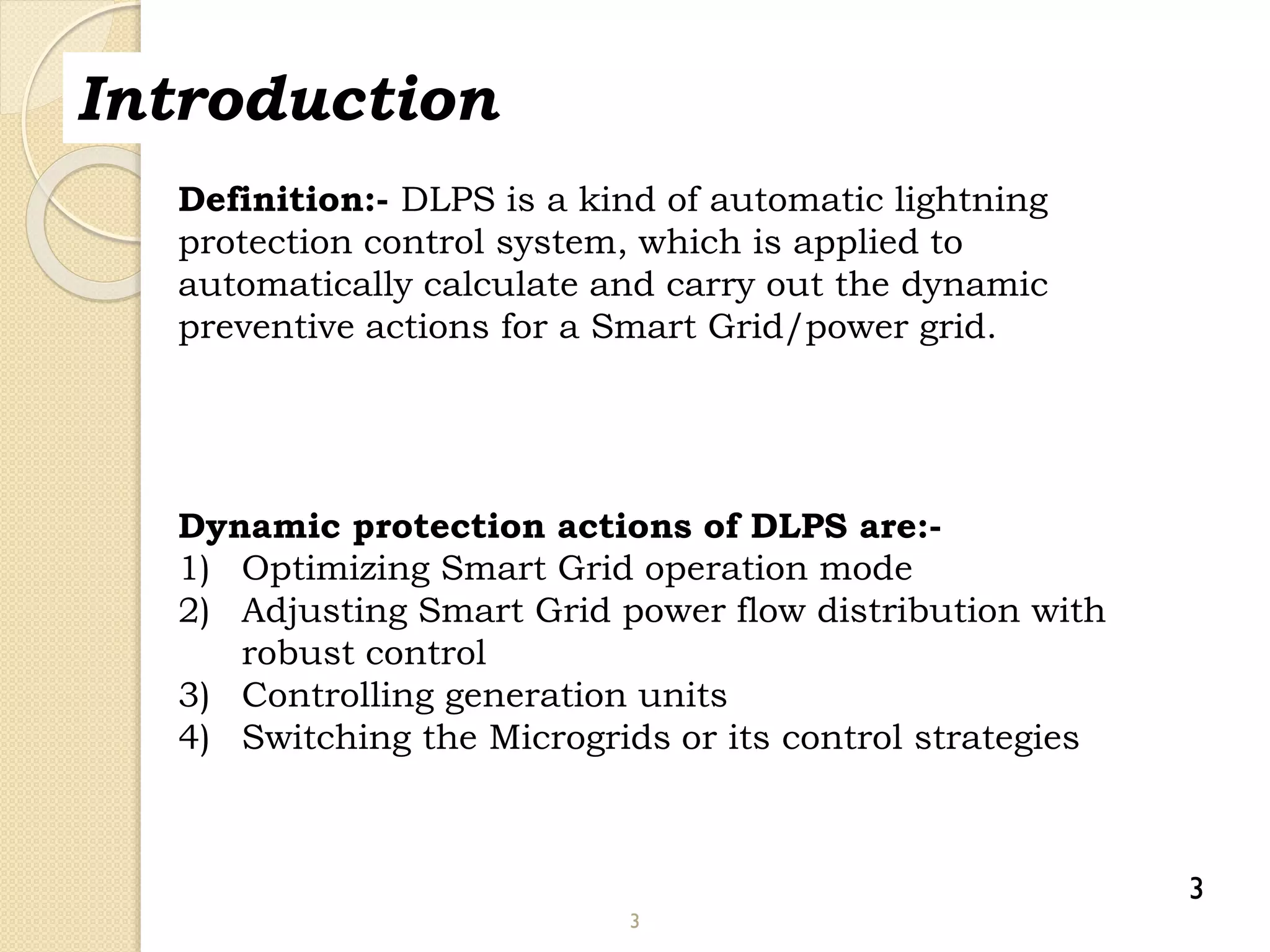 Dynamic lightning protection system | PPTX