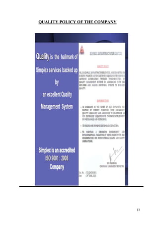 QUALITY POLICY OF THE COMPANY




                                13
 