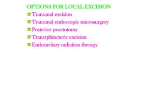 Proctotomy Rahul Rectum anatomy workup and management | PPTX