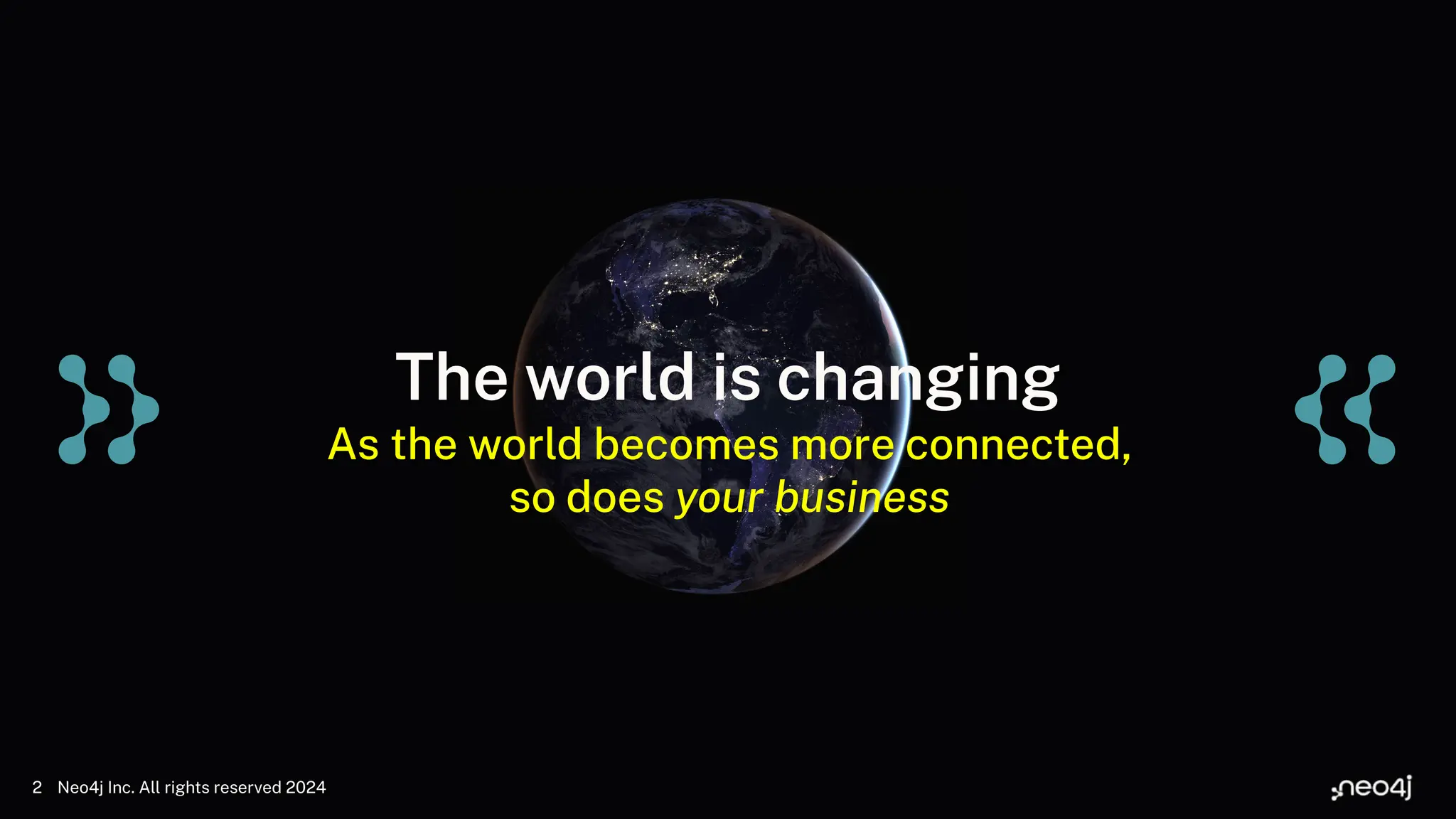 The world is changing
As the world becomes more connected,
so does your business
Neo4j Inc. All rights reserved 2024
2
 