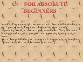 Compilation Of C/C++ program in Android | PPTX