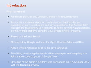 Compilation Of C/C++ program in Android | PPTX