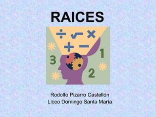 RAICES Rodolfo Pizarro Castellón Liceo Domingo Santa María 