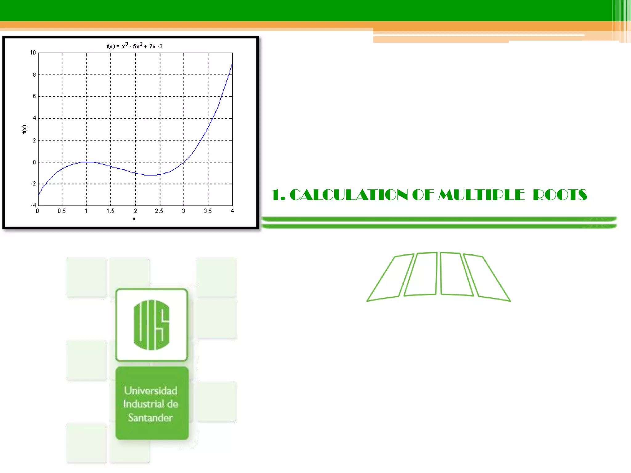 1. CALCULATION OF MULTIPLE  ROOTS