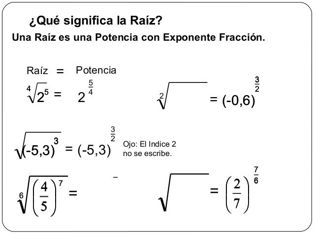 RAICES CUADRADAS Y CUBICAS RAICES CUADRADAS Y CUBICAS