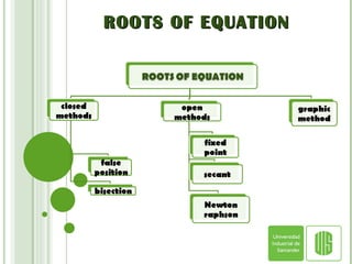 ROOTS OF EQUATION 