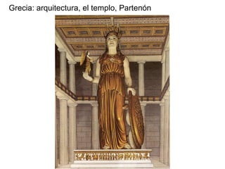 Grecia: arquitectura, el templo, Partenón
 