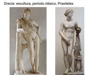 Grecia: escultura, periodo clásico, Praxiteles
 