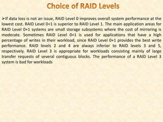 disk structure and multiple RAID levels .ppt