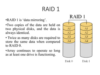 RAID (redundant array of independent disks) | PDF