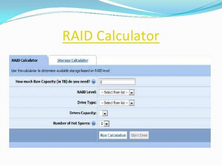 Raid calculator