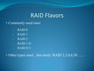 Today stands for Redundant Array of Independent Disks.