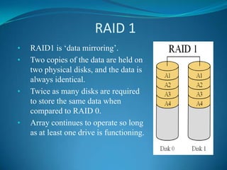 How?? By concurrent use of two or more ‘hard disk drives’.