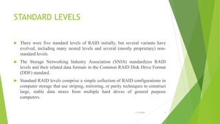 Raid technology | PPTX