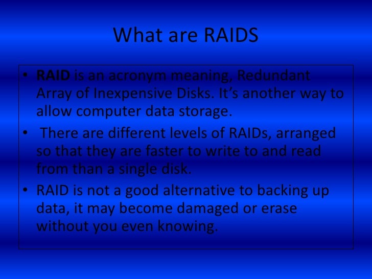 Raid types