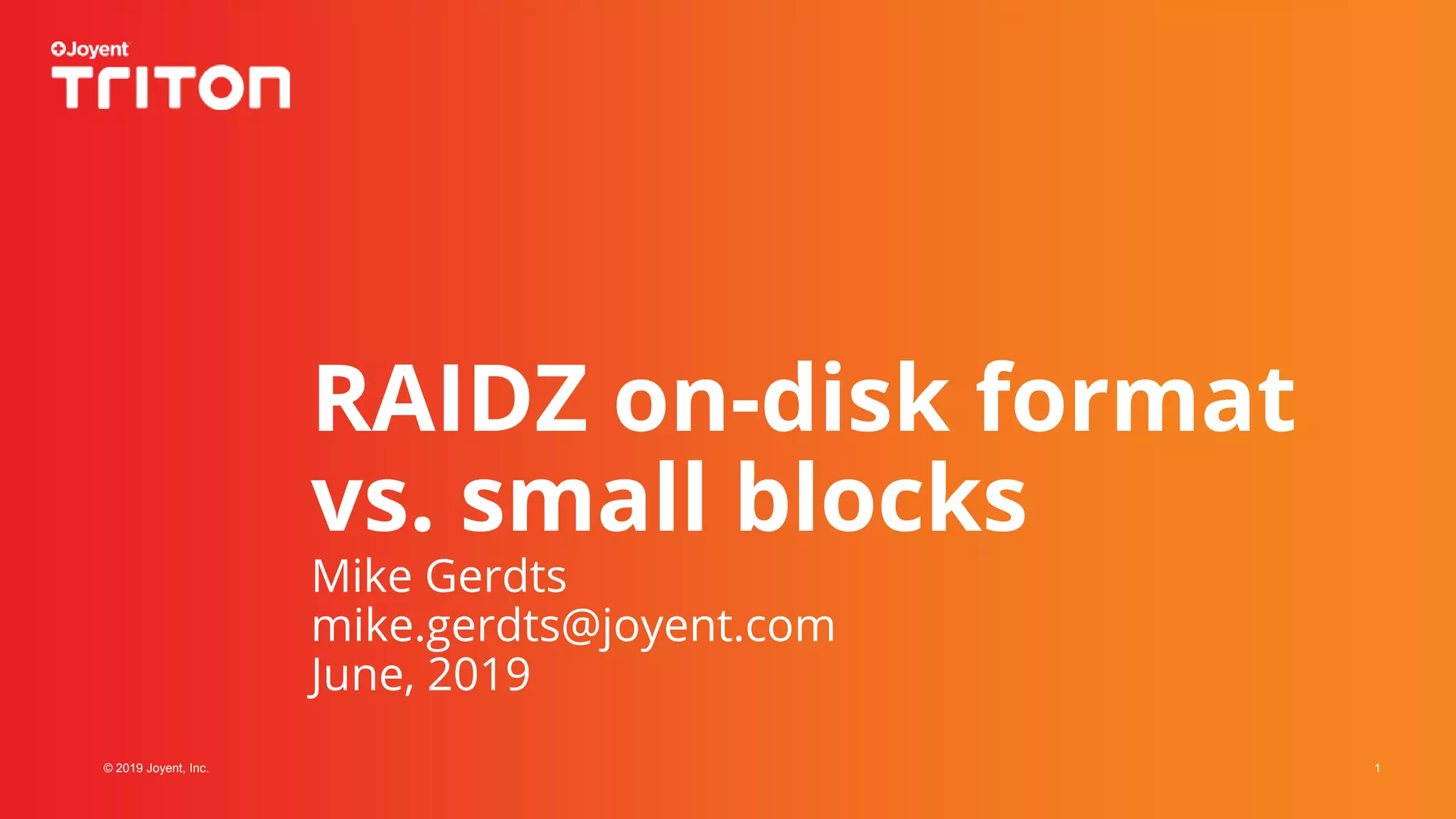 RAIDZ ondisk format vs. small blocks PPT