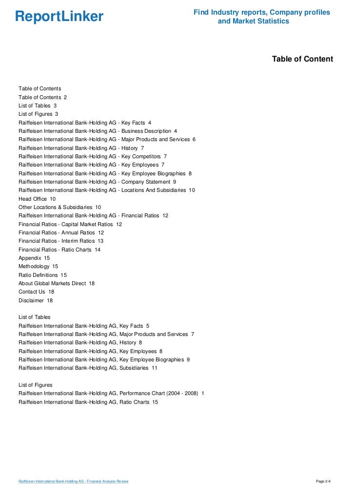 Raiffeisen International Bank Holding Ag Financial Analysis Review