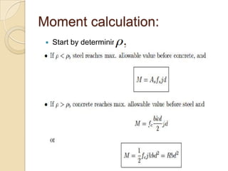 Moment calculation:


Start by determining

 