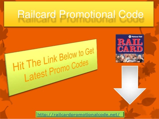 Railcard promotional code