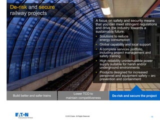 Energizing a sustainable rail industry | PPTX