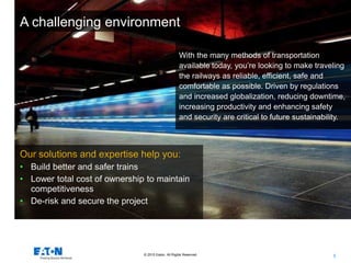 Energizing a sustainable rail industry | PPTX
