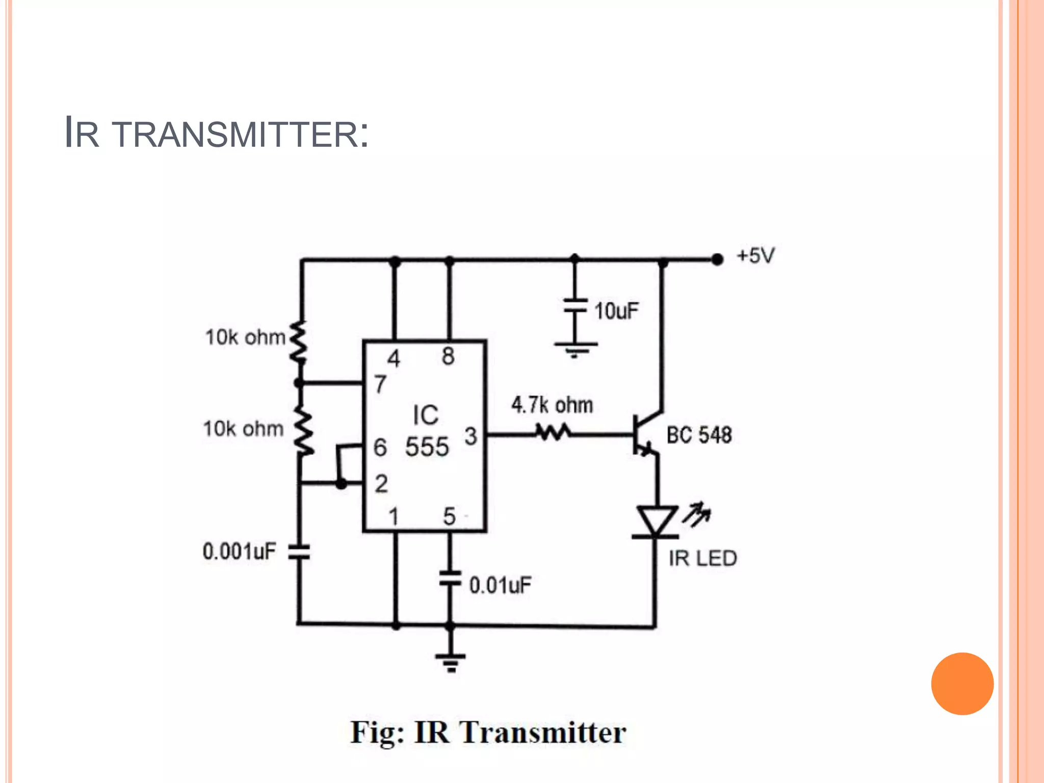 IR TRANSMITTER:
 